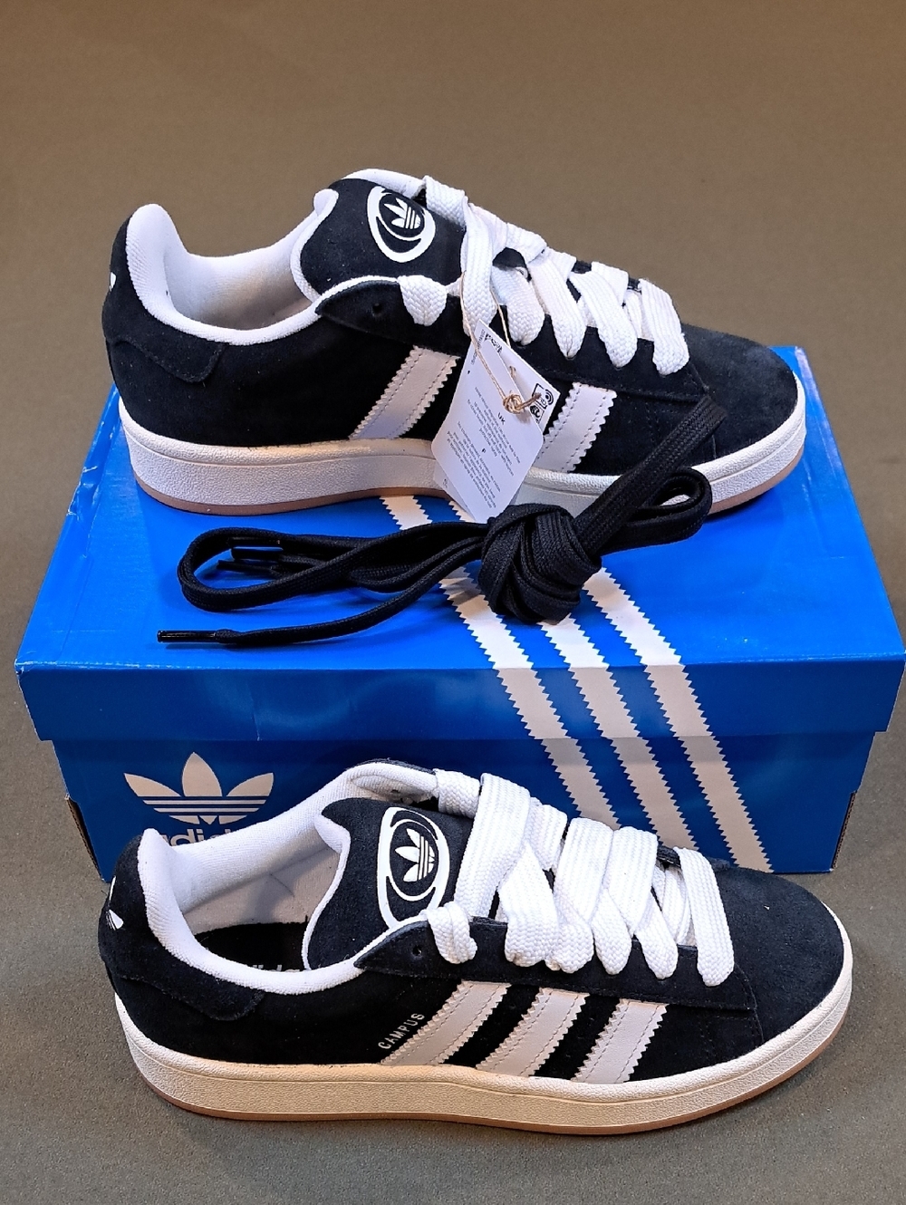 Adidas Campus 00s Sneaker - Color: Black/White - Unisex: Men 6, Women 7 - Picture 2 of 11